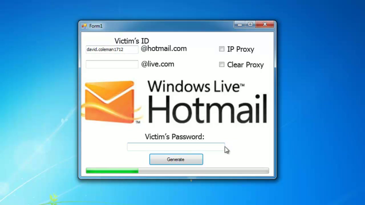 hotmail password hack software